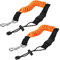 POFET 2pcs 140cm/55inch Kayak Paddle Leash Fishing Rod Coiled Cord Holder Kayaking Canoeing Boating Surfing Accessories