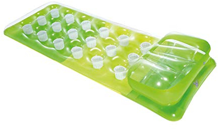 Intex – Materassino ad aria con 18 fori, 188 x 71 cm, 58890EU, 1x verde