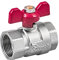 zencQ Kugelhahn mit Verschraubung 3/4 Zoll FF, Kugelventil aus Messing mit Hebel, Anschluss mit beide Innengewinde für Industrie,Wasserpumpen Tanks (3/4)