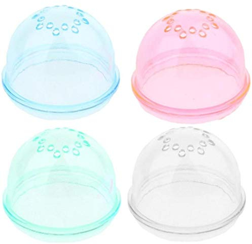 Lankater 4pcs Kleintiere Hamsterkäfig Loch-Abdeckung, Schlauchstecker Belüftet Holes (zufällige Farbe)