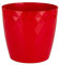 Home Garden Ornaments Plant Pots Indoor, Indoor Plant Pot - Decorative Plastic Flower Pots with Glossy Crystal Surface (Diameter: 18cm, Colour: Red)