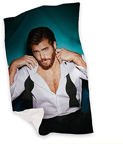nessuna marca Can Yaman Plaid coperta in pile 25 varie misure personaggi collezione idea regalo coperta invernale decorazioni casa divano letto daydreamer le ali del sogno bitter sweet (100_x_175_cm)