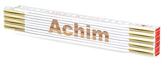 Zollstock mit Namens-Gravur zum auswählen - Name - Lasergravur - personalisiert - Geschenk - Mann - Vatertag - Geburtstag, Zollstöcke Namen:-Wunschtext (eigene Beschriftung)