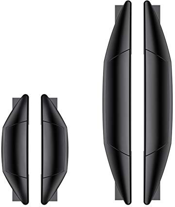 Ekakashop Tiras Protectoras de Coche de 4 Piezas, Parachoques de Coche Tira Antichoque Protector de Puerta de Coche Protectores de Puerta Lateral Universales Protector de Borde de Puerta de Coche