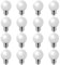 Jiotouhu 2W E27 G45 LED kaltweiß Glühbirne Beleuchtung Leuchtmittel, 200Lumens, Wasserdichte Lichterkette für Innen und Außen Bereich Urlaub Party Dekoration, AC 220-240V, 16 Stück