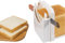 Kisbeibi Bread Slicer, Bread Slicers for Homemade Bread, Adjustable Sandwich Maker Loaf Cutter Machine Foldable Toast Slicer Handed Bread Slicer with Cutting Guide