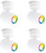 linovum TENJO 4 Stück Spotstrahler 1 flammig weiß mit LED GU10 Smart RGBW - kompatibel mit Alexa & Google - Wifi Spotlampe schwenkbar