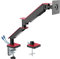 My Wall HL25-1L Fully Movable Desk Mount with Gas Lift for Flat Screens, Monitor Mount, 2 USB Ports, Cable Management, Monitor Arm, 17 Inches to 35 Inches, Maximum Load 2.5-11 kg