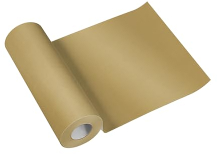 PAW - Tischläufer aus Airlaid (40 cm x 24 m) I Tischdeko für Kommunion, Konfirmation, Hochzeit, Geburtstag, Gartenparty, Taufe I Tischband - Einfarbig, Gold I Farbe: Monocolor (Gold)