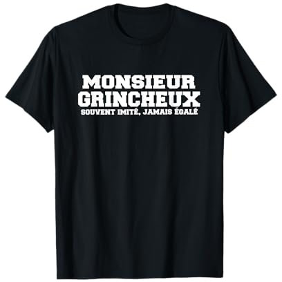 Monsieur grincheux cadeau drôle humour grogner T-Shirt