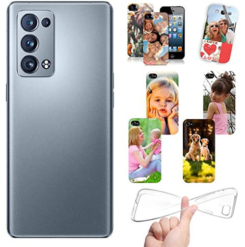 Stileitaliano Cover Personalizzata per Oppo Reno 6 PRO 5G Personalizzabile con Foto Testi Disegni e Grafiche Personalizzate