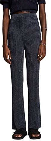 ESPRIT Collection Damen 033eo1b318 Hose, 400/Navy, M