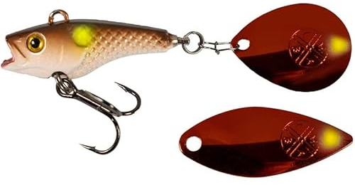 LMAB Good Vibe Jigspinner, mit Wechsel Blade, Jig Spinner zum Angeln, Barsch & Hecht Spinjig (21 g, Ayu)