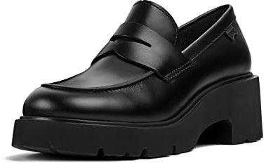Camper Women's Milah K201425 Moccasin, Nero 002., 6.5 UK