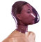 SALANSEX Vollgesichtsmaske mit Atembeutel und Nasenloch, Sex BDSM Latex Kapuze Maske mit Reißverschluss für Party, Cosplay, Urlaub (lila)