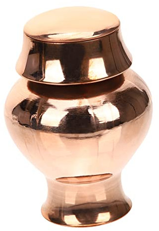 Garneck Brass Buddhist Bottle Decorative Buddha Decor Offering Bottle for Buddhism