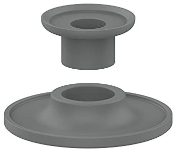 KUTEWEU Silikon Base Anti-Rutsch-Pad, 2 in1 Homepod schützende Basis Desktop Stand Mount Base Pad Halter kompatibel mit HomePod/HomePod Mini Lautsprecher-Tisch-Halter stoßfest Untersetzer (Grau)