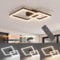 Klighten Deckenlampe Dimmbar LED Deckenleuchte 35W mit Fernbedienung, Wohnzimmerlampe aus Aluminium Modern Deckenbeleuchtung für Schlafzimmer Küche Wohnzimmer Flur, 36 x 36 cm, 3000K-6000K, Schwarz