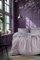 LERUUM Eté Parure de Lit 200x200 Coton Percale Rose Lilas Housse de Couette Réversible Motif Feuilles Fleurie + 2 Taies 65x65 Linge de Lit 2 Personnes