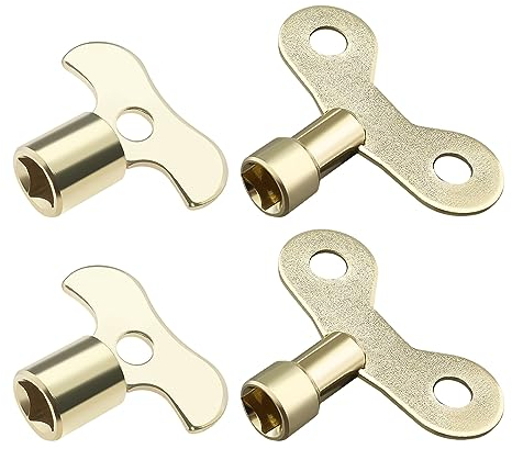 Create idea 4PCS Llave de Grifo Llave de Válvula de Radiador 6mm 7mm Llaves de Apertura Cuadradas Interruptor de Perilla de Grifo de Agua Llave Multifuncional Herramienta de Fontanero