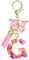 MWOOT Letter Keychains Initiale Lettre Porte Clef Lettre G,Alphabet Initial Keyring avec Papillon Pendentif,Rose Pétales Feuille D'or Key Ring pour Femmes Filles Portefeuilles Sac à Main Charme(G)