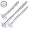 SCREW REBEL Tellerkopfschrauben 8,0 x 200 mm, 50 Stück, hell verzinkt - Universalschraube mit Doppelspiralgewinde, Holzbauschraube mit TX40 Antrieb und ETA Zulassung
