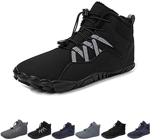 Barefoot A Winter Outdoor Shoes - Men & Women, Waterproof, Autumn & Winter, Black, 6 UK
