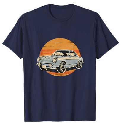 Retro Apline Car Enthusiast T-Shirt Vintage Alpine A110 1600S 1970 Bleu Homme T-Shirt Vintage à Manches Courtes S