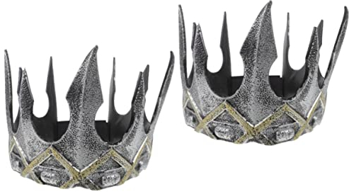 FOMIYES 2St Krone Haarschmuck camoing rollenspiel Piraten-Outfit Prinzessin Spielzeug Tiara Kleidungsdekor Kopfbedeckungen für Partykostüme Cosplay Requisiten Geschenk schmücken Kind Pu