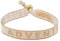 Selfmade Jewelry - Statement Festival Armband Stoff Armband Damen Stoffarmbänder in Pink für Festival Outfit Damen (Adventure (Beige-Braun)