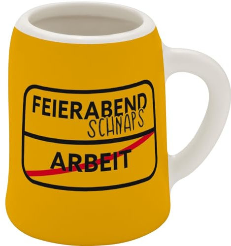 GRUSS & CO Schnapps Jug with Celebration Motif, New Bone China, 5 cl, Mini Jug with Saying Funny Gift, Party, Men's Gift, 73849