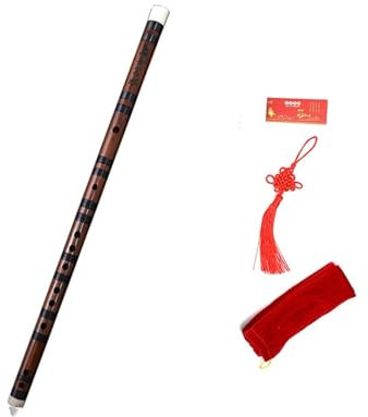 Bambusflöte für Anfänger Flöte Bambusflöte Einteilig Querflöte Anfänger Profi(E key)