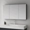 Mai & Mai Armoire Suspendue de Salle de Bain avec Miroir Armoire de Toilette Meuble Murale Miroir avec 3 Portes 120x15x70 cm Anthracite Mat SpiegelSR-02