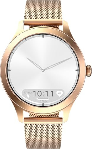Maxcom FW44 Gold 2 - Women's Jewellery Smartwatch - BijouWatch® - 1.2 Amoled Hi-Res Screen - Call Function - IP68 - Health & Sport Tracker