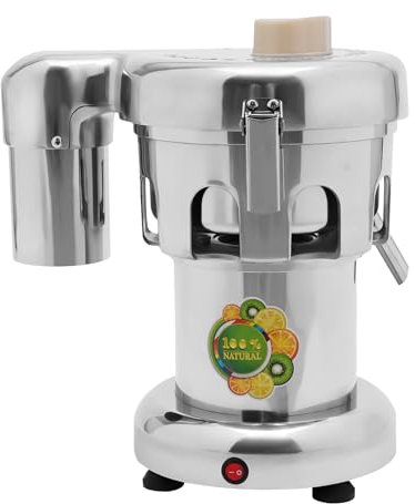 Slow Juicer Spremiagrumi per frutta e verdura 370 W spremiagrumi elettrico con colino, 2800 RPM in acciaio inox, spremiagrumi elettrico multiuso