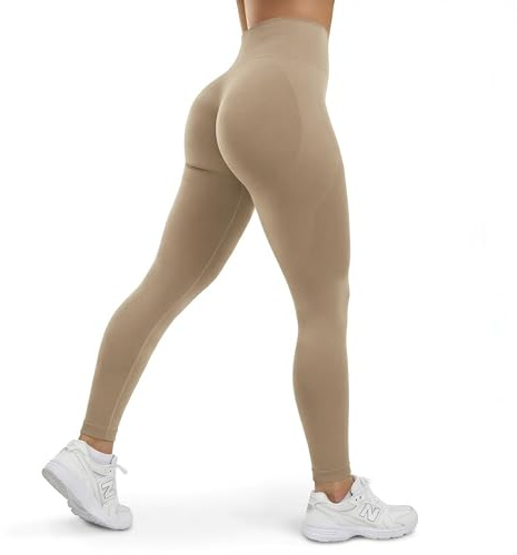SMILODOX Leggings Damen Alira, Butt Lift Sporthose, Nahtlos High Waist V-Shape Sport Leggins, Seamless Schweißabsorbierend Trainingshose, Blickdicht Yogahose für Sport, Fitness, Yoga & Alltag