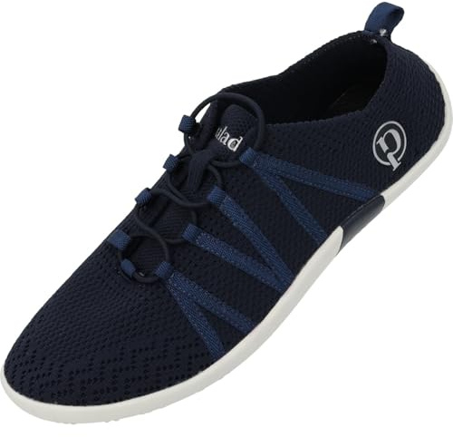 Palado Damen Sneaker Lostos - modische Turnschuhe mit Schnellschnürsystem - elegant und bequem - vielseitiger sportlicher Look Dunkelblau UK8 - EU41