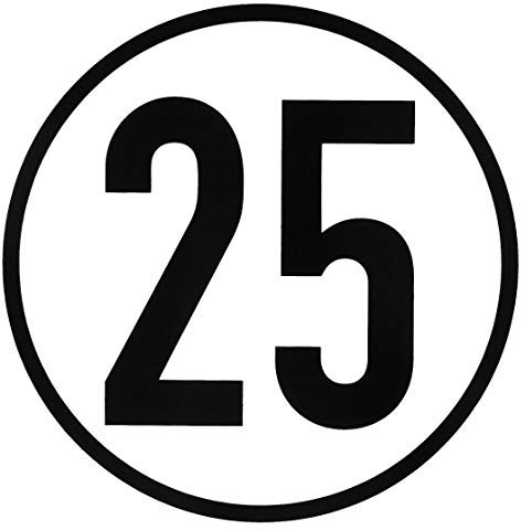 Geschwindigkeitsaufkleber | 25 km/h