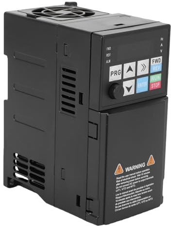 Sxhlseller Variateur de Fréquence, Convertisseur de Fréquence monophasé à triphasé 2,2 KW, Entrée 220 V, Sortie 220 V, 9,6 A pour Contrôle de Vitesse du Moteur AC avec Affichage Numérique