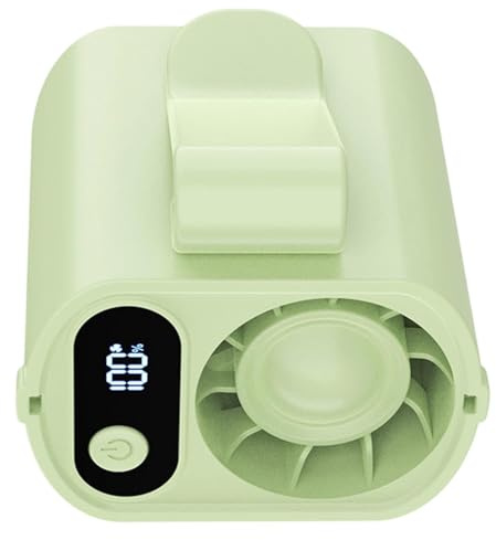 Tragbarer Ventilator zum Anklippen – Hochgeschwindigkeits-Größenventilator mit 15.000 U/min für freihändige Kühlung | Persönlicher Gebläse mit 5 Geschwindigkeiten wiederaufladbar für Camping, Wandern
