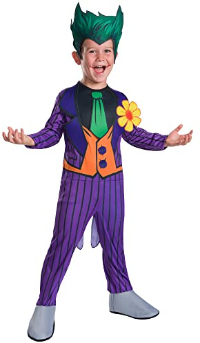 Rubies Official DC Villain The Joker Child's Costume, Child's Size Small Age 3-4 Years Halloween
