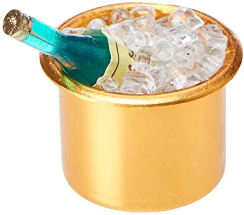 Efco – Miniatur Champagner Flasche in Kühler, Mehrfarbig, 3,5 cm