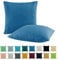 SHC by BaSaTex 2er Pack Jersey Kissenbezüge Kissenhüllen | Kopfkissenbezug aus 100% Baumwolle | 40x40 cm Dekokissen Bezug | Farbe Royal Blau