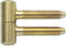 SECOTEC Möbel-Türband zweiteilig für Möbeltüren; 9 mm; vermessingt; Aufschraubband; 2 Stück