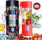 Portable Mixeur des Fruits Rechargeable USB,Mini Blender Pour Smoothie, Milk-shake,Jus de Fruits,Blender Portable 350-420ml 6 Lames pour Sport et Voyage,Sans BPA,Noël Cadeau Femme Homme (Rouge)