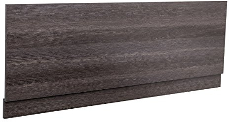 Aquariss Bathroom Calm Grey Effect 1800 mm Wooden Wrapped Front Bath Panel | MDF, Adjustable Plinth, for Bathroom Soaking Tub