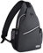 MOSISO Zaino Monospalla Sling Bag Poliestere Idrorepellente Borsa a Tracolla Il Petto Spalla Borsa Palestra All'aperto Viaggio Zaino per Uomo,Spazio Grigio,Medium