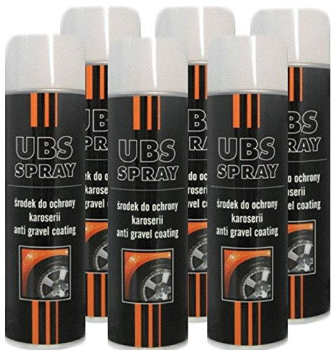 Troton UBS 6 x 500ml Spray WEIß UNTERBODENSCHUTZ Anti Gravel Schutz KUNSTHARZ GRAVEX