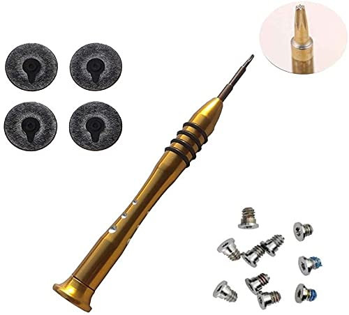 TB Replacement Macbook Pro Retina Bottom Case Screwdriver and Screws A1398 A1425 A1502 Years 2012-2015 Includes 1 x Screwdriver, 10 x Bottom Case Screws, 4 x Feets(Yellow with Feets)