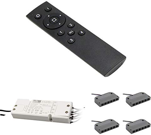 4-Kanal-Funkfernbedienung für 12V LED Beleuchtung Schaltsystem stufenlos dimmbar max. 60W